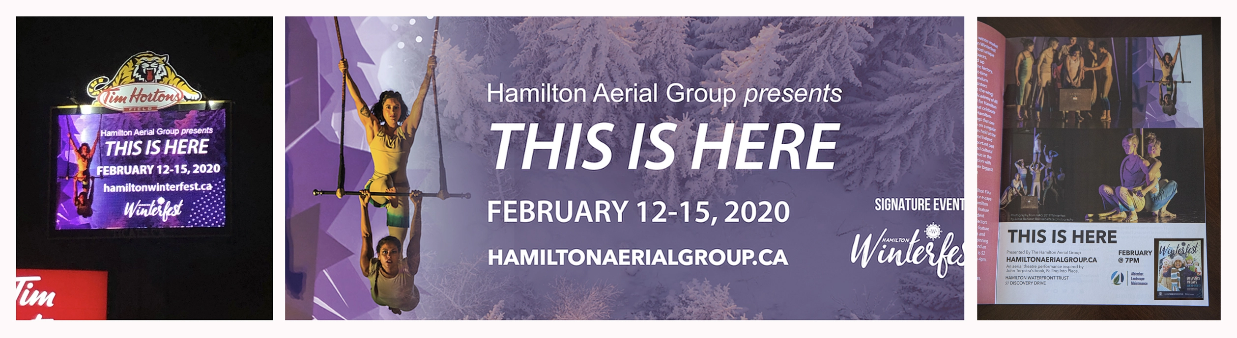 Poster design for Aerial Hamilton Group's citywide branding campaign in Hamilton.