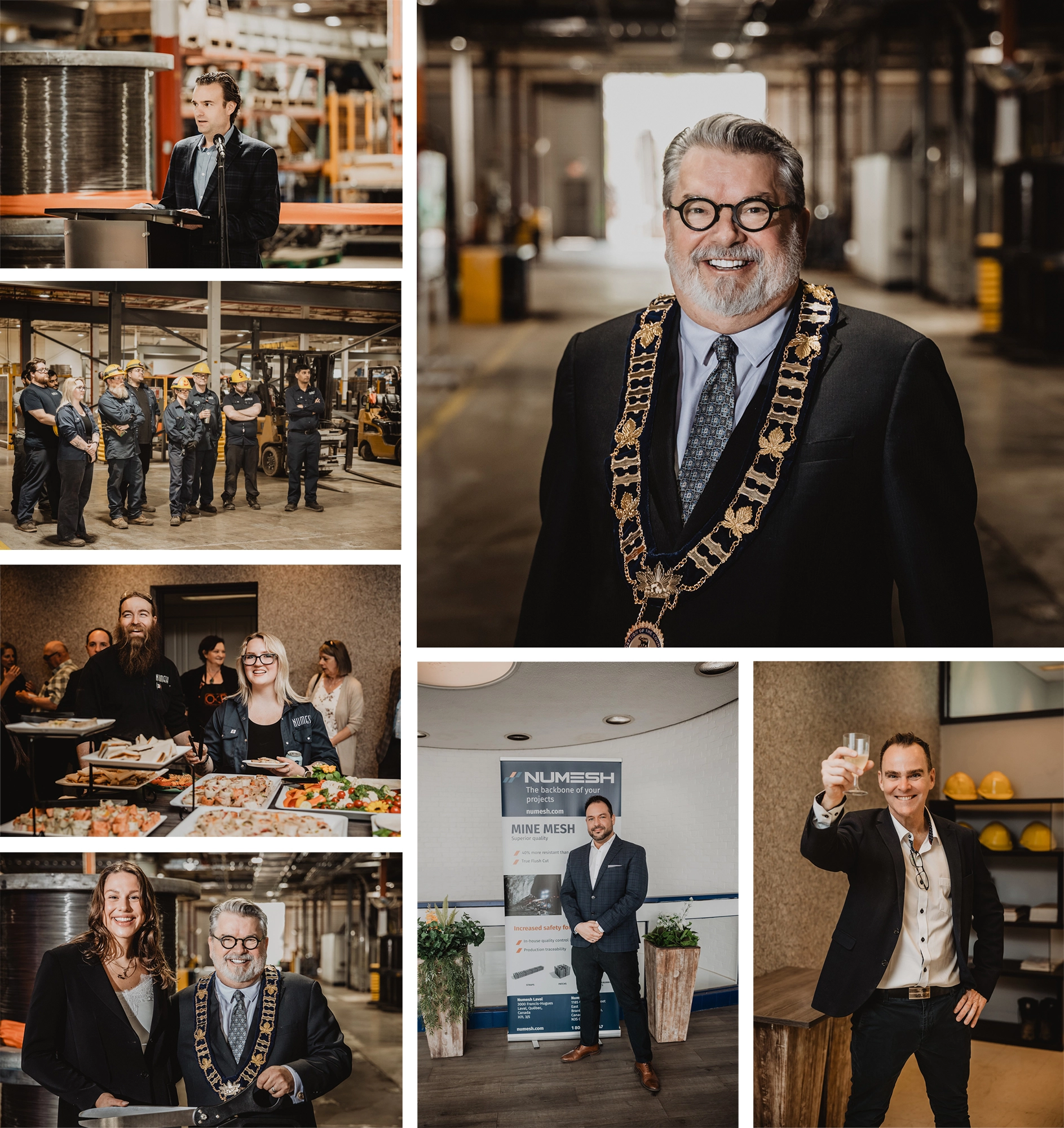 David Bailey captured during the exciting grand opening of Numish in Brantford, Ontario