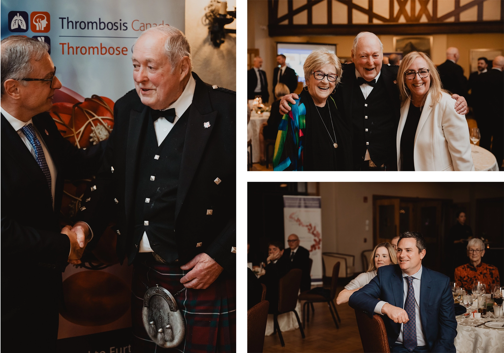  The Thrombosis Canada event held at Hamilton Golf Club, wedding venue, featuring Swiss-style interior design.