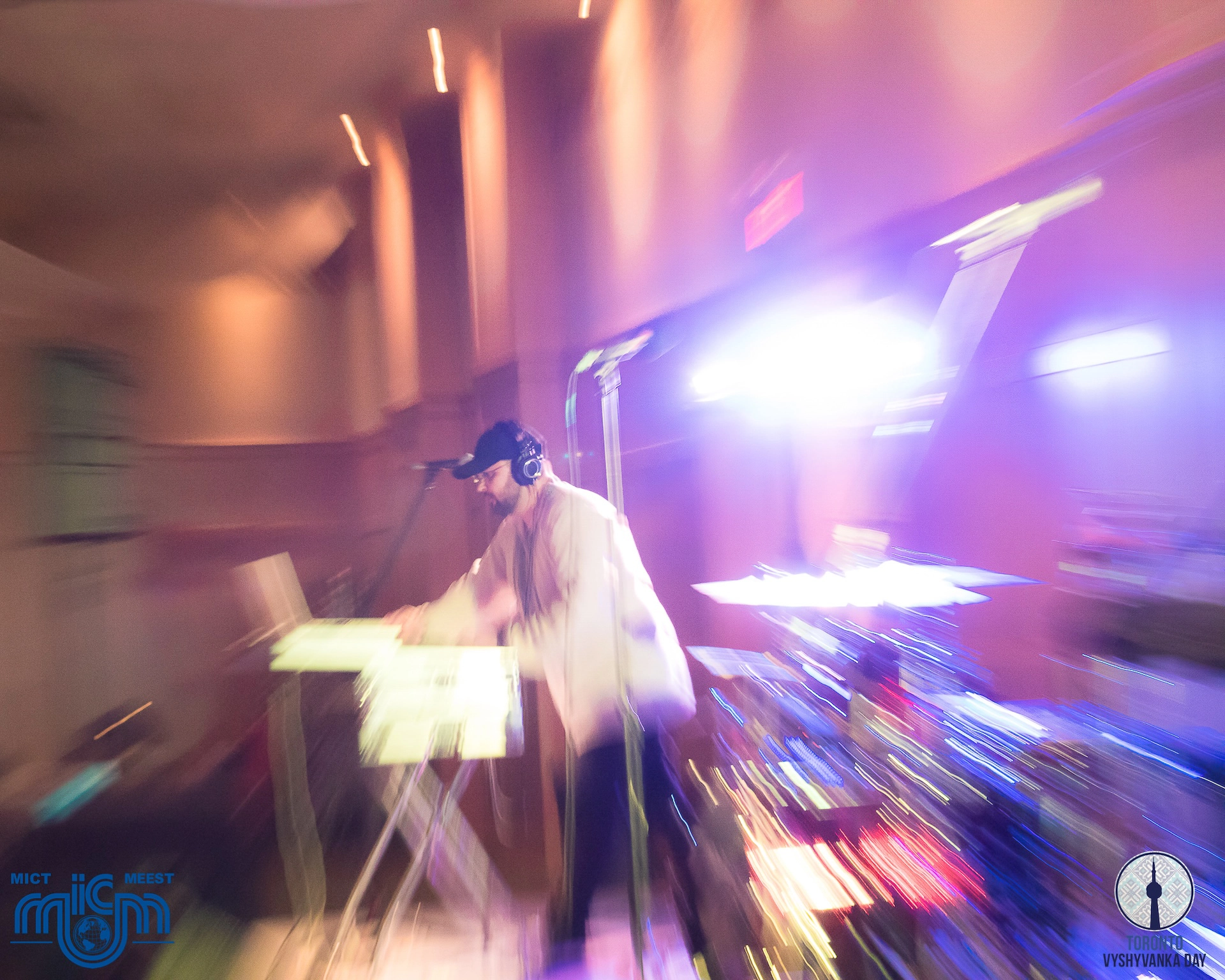  DJ creating an electrifying atmosphere at the Vishivanka event in Hamilton.