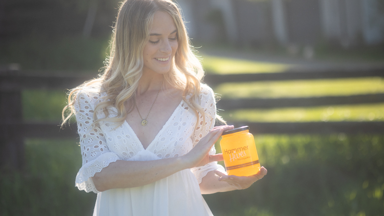 Branding photo by a local branding photographer featuring Brantford beekeeper Hammer Hiver during a natural outdoor shoot.
