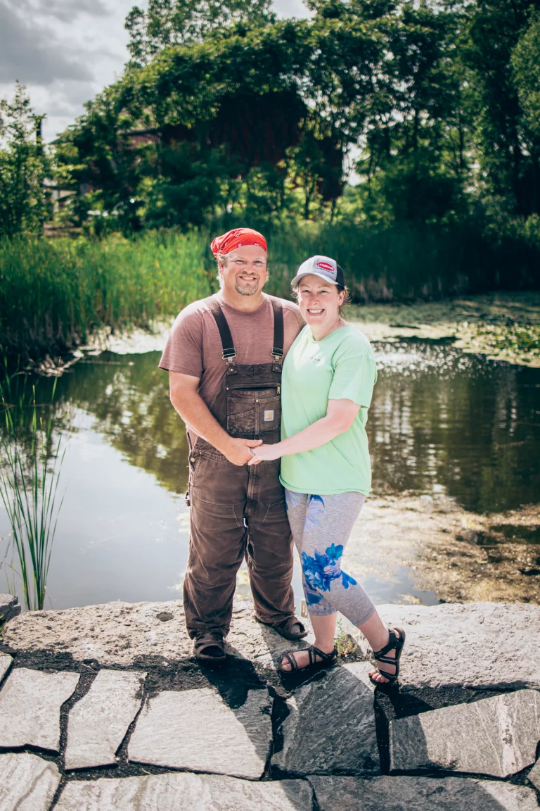 Christi and John, owners of Creek View Acres Nursery and Orchard.
