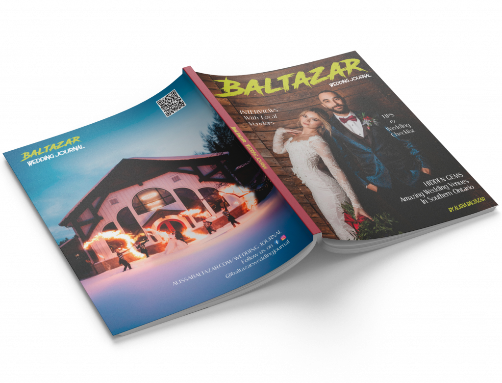 Wedding Journal cover by Alissa Baltazar Photography featuring modern wedding inspiration in Southern Ontario