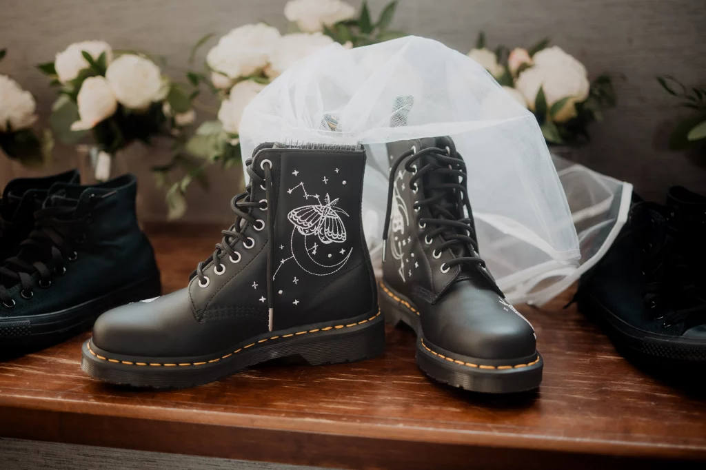Dr. Martens boot for the wedding day.
